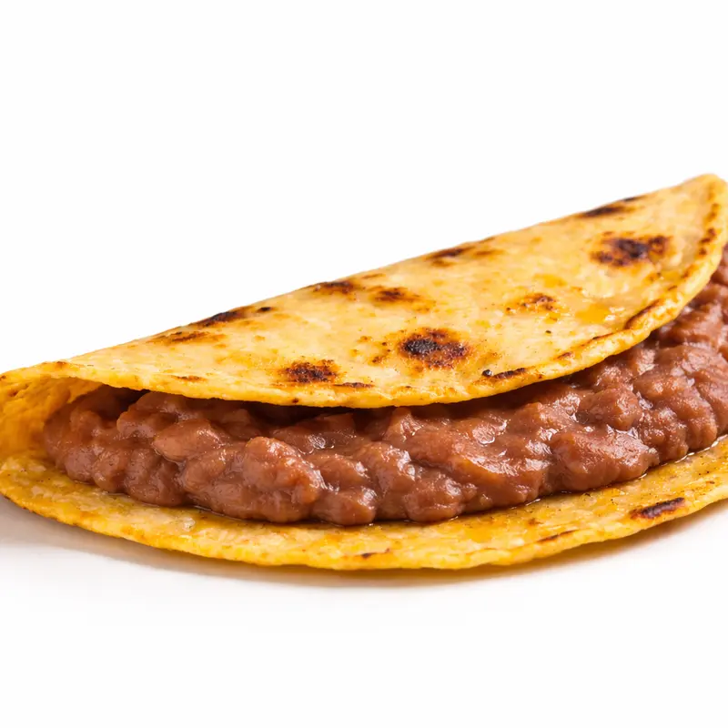 Taco de frijoles